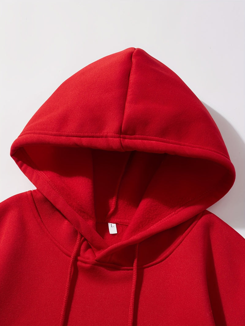 Men’s Retro Letter Print Hoodie – Vintage Streetwear Pullover