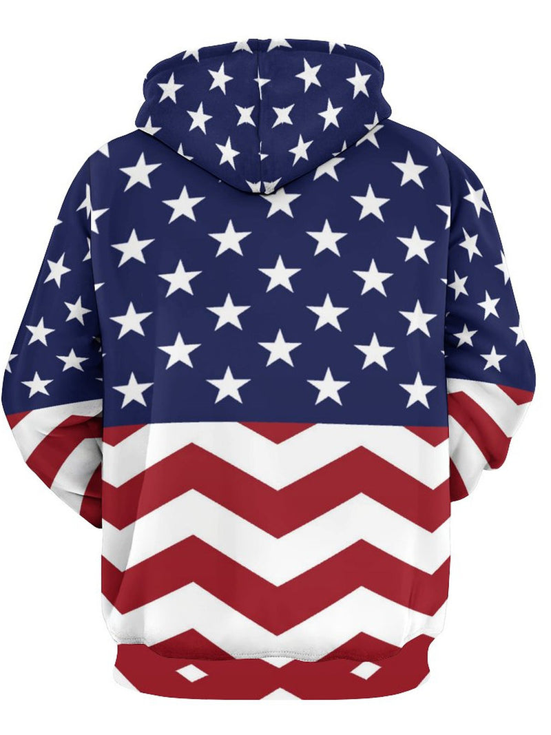Men’s Stars & Stripes Hoodie – Patriotic Streetwear Pullover