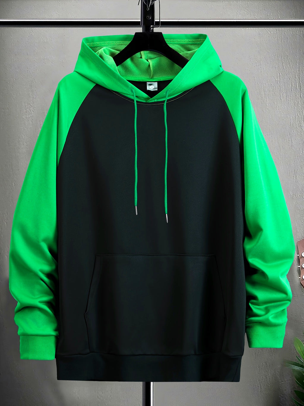 Men’s Color Block Hoodie – Casual Streetwear Pullover