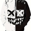 Men’s Smile Face Print Hoodie – Fun Streetwear Pullover