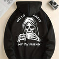 Men’s Skeleton Print Hoodie – Cool Streetwear Pullover