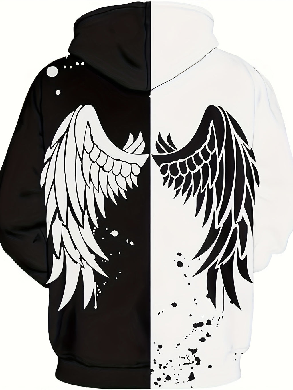 Men’s Smile Face Print Hoodie – Fun Streetwear Pullover