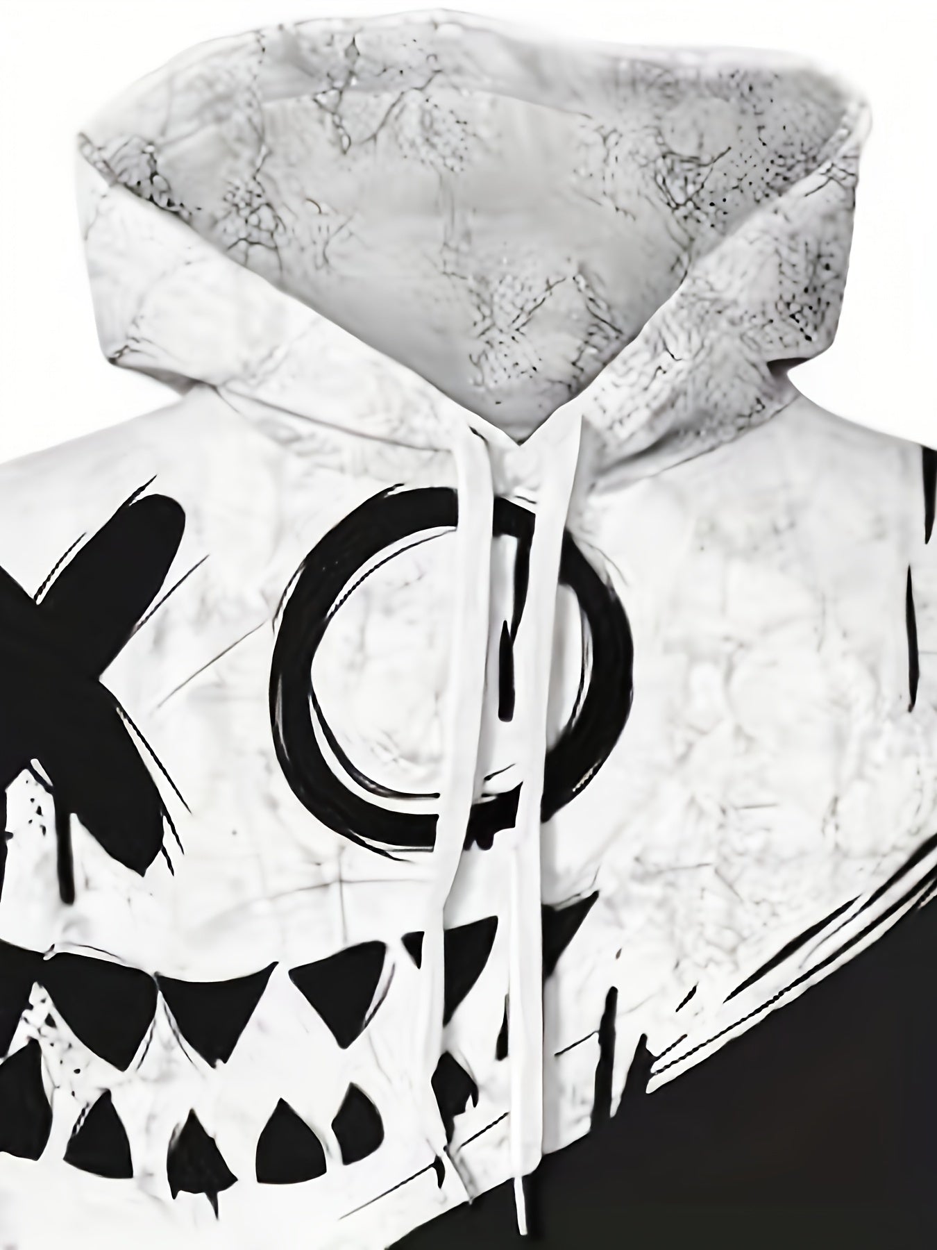 Men’s Smile Face Print Hoodie – Fun Streetwear Pullover