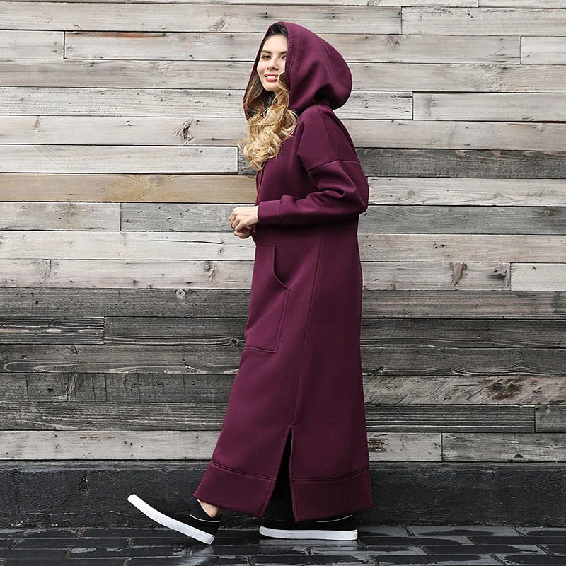 Hooded Midi Dress