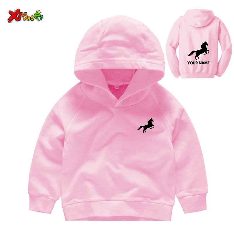Kids' Horse Riding Hoodie – Comfortable Pullover Sweatshirt