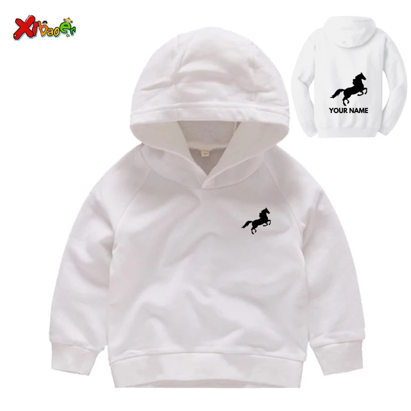 Kids' Horse Riding Hoodie – Comfortable Pullover Sweatshirt