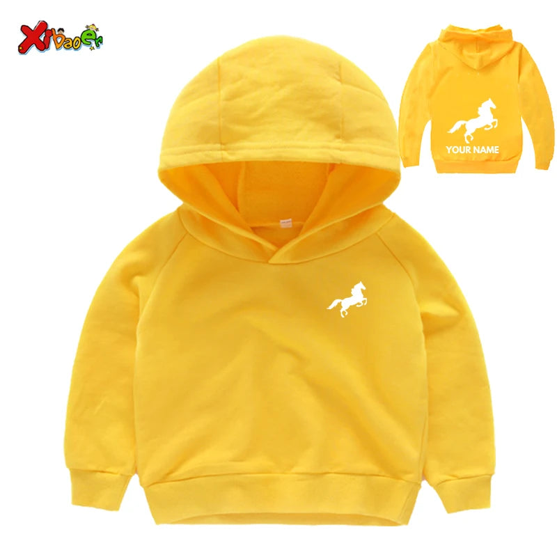 Kids' Horse Riding Hoodie – Comfortable Pullover Sweatshirt