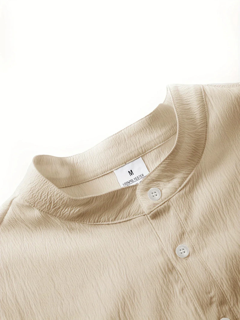 Casual Solid Color Tracksuit – Comfortable Everyday Wear