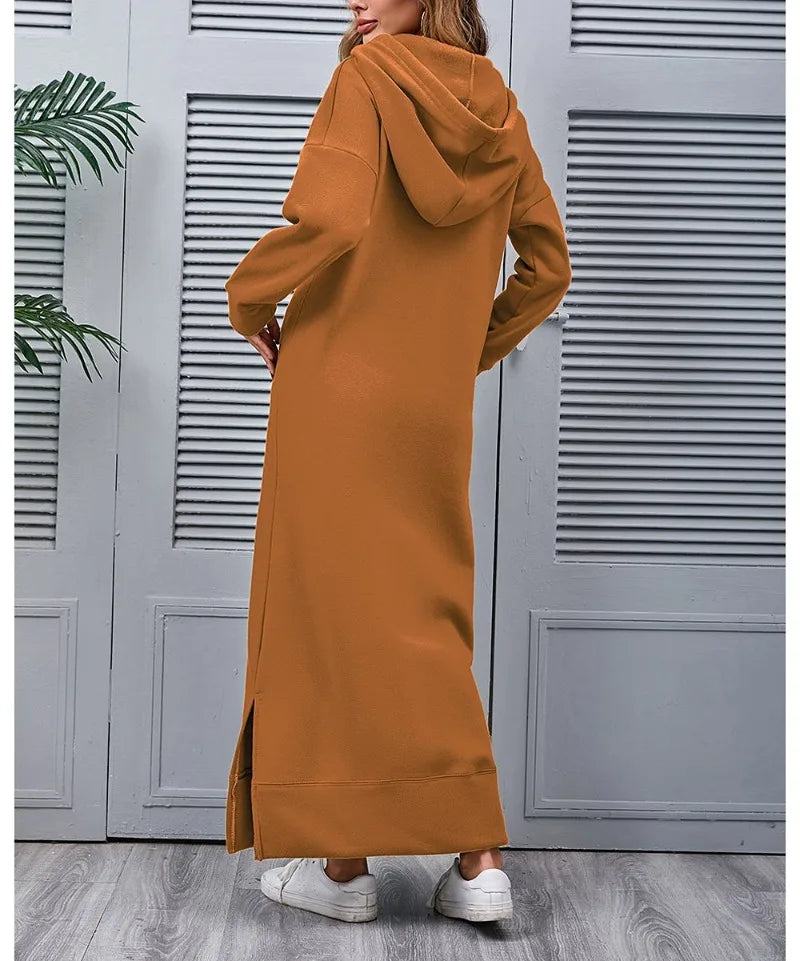 Hooded Midi Dress