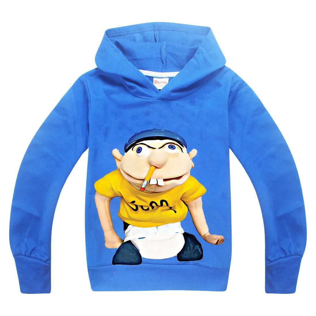 Funny JEFFY Cartoon Hoodie for Kids –Kids’ Graphic Pullover Sweatshirt