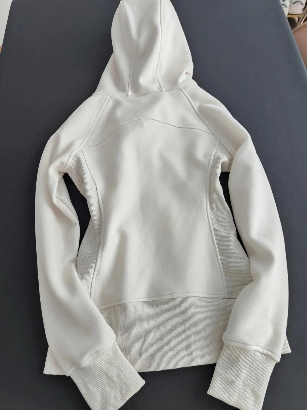 Women’s White Zip-Up Hoodie Jacket