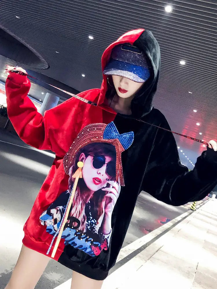 Harajuku Style Hoodie for Women – Trendy Streetwear Pullover