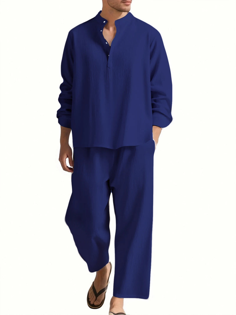 Casual Solid Color Tracksuit – Comfortable Everyday Wear