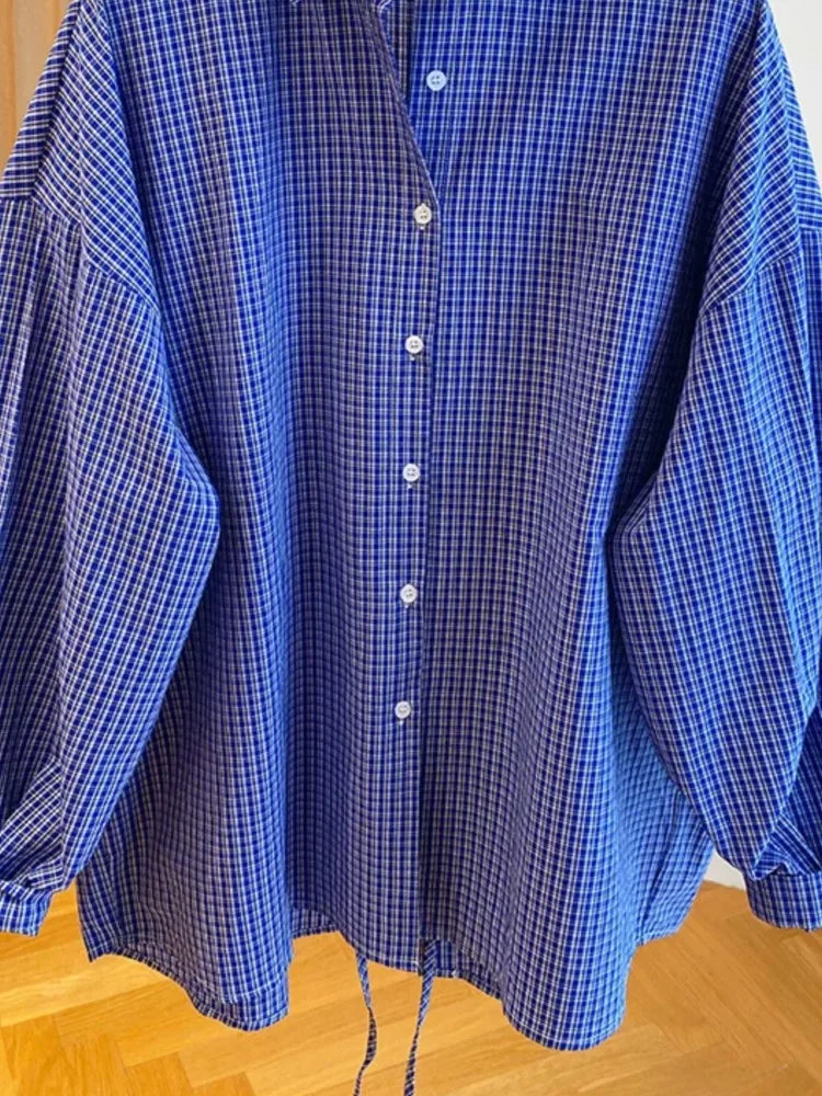 Women’s Striped Cotton Blouse – Casual Classic Everyday Wear