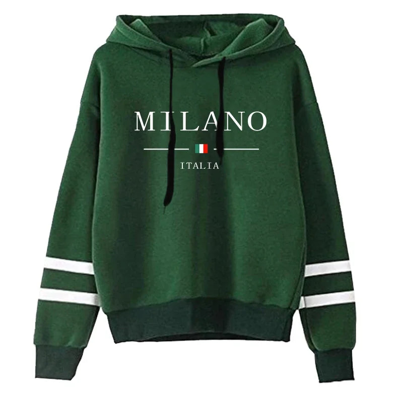 Women’s Printed Hoodie – Stylish Graphic Pullover Sweatshirt