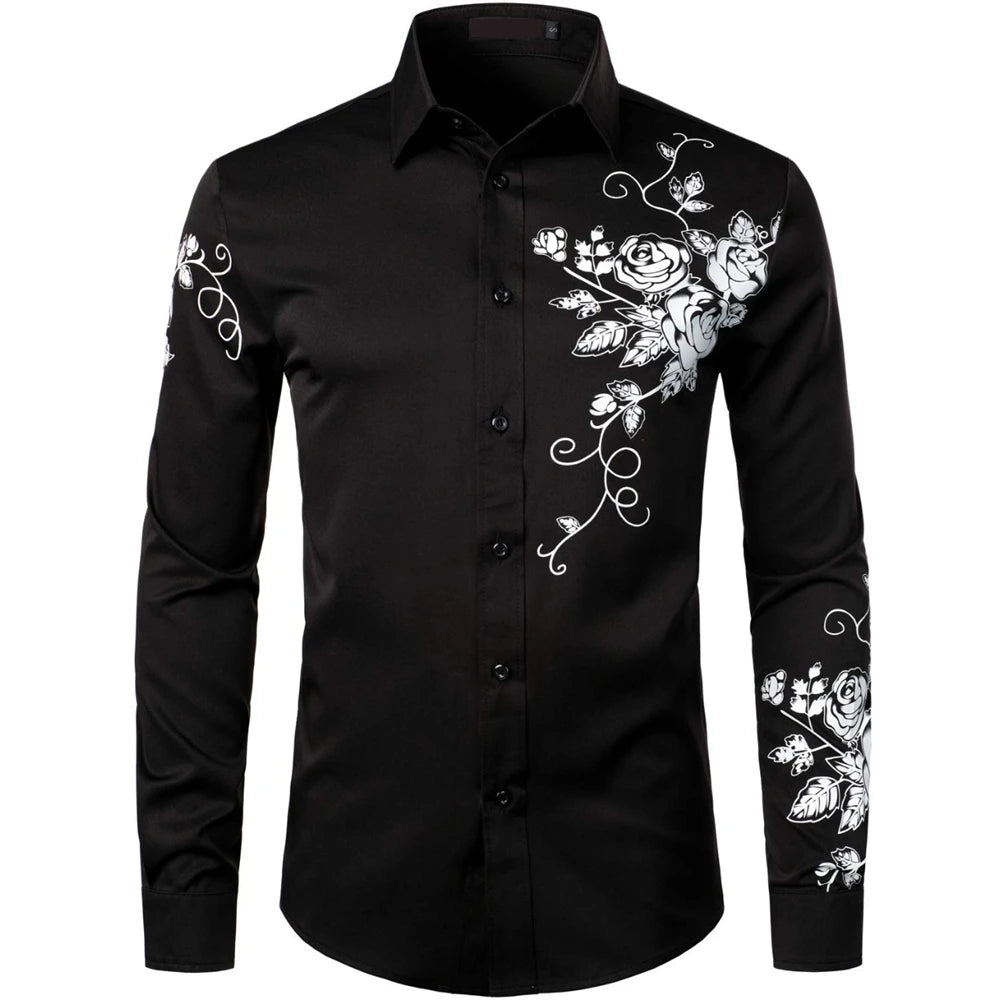 Elegant Men’s Long Sleeve Modern Fit