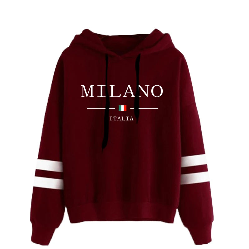 Women’s Printed Hoodie – Stylish Graphic Pullover Sweatshirt