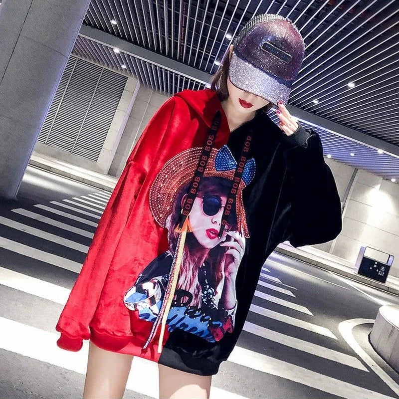 Harajuku Style Hoodie for Women – Trendy Streetwear Pullover