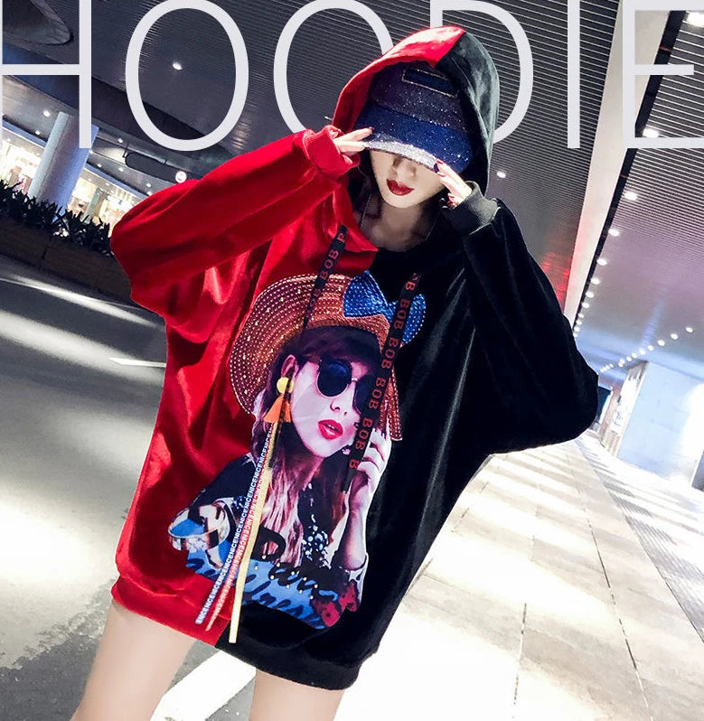 Harajuku Style Hoodie for Women – Trendy Streetwear Pullover