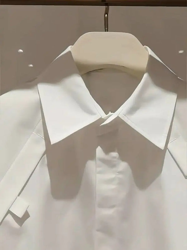 White Bat Sleeve Top Loose Fit White Batwing Top