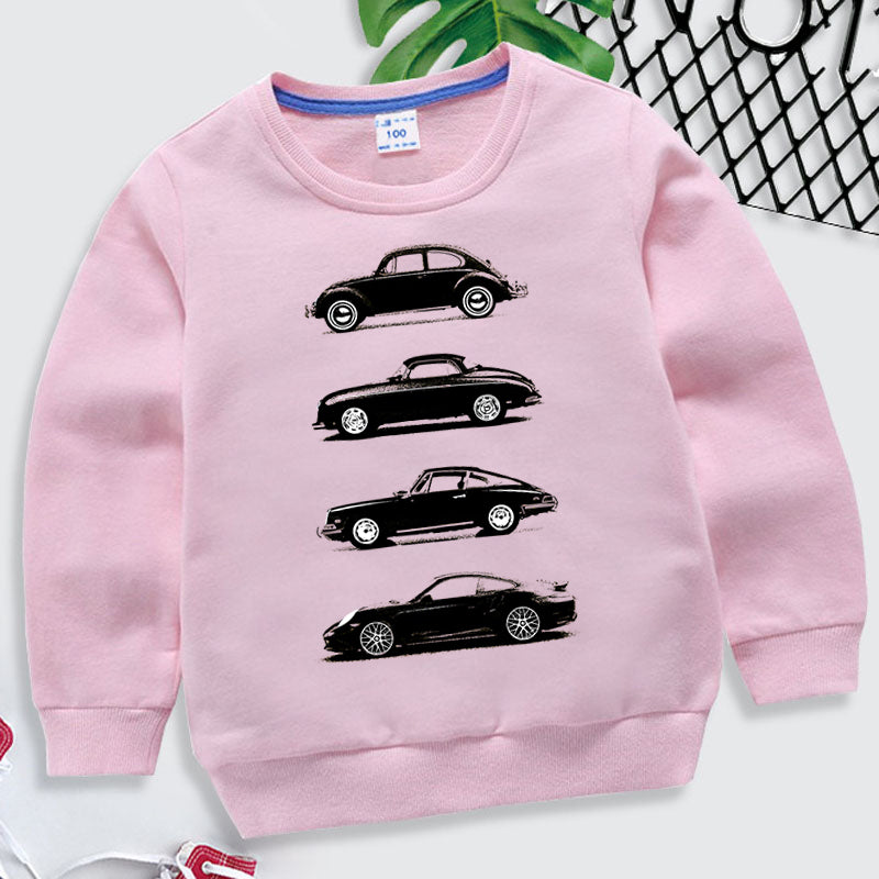 Kids Car Print Hoodie