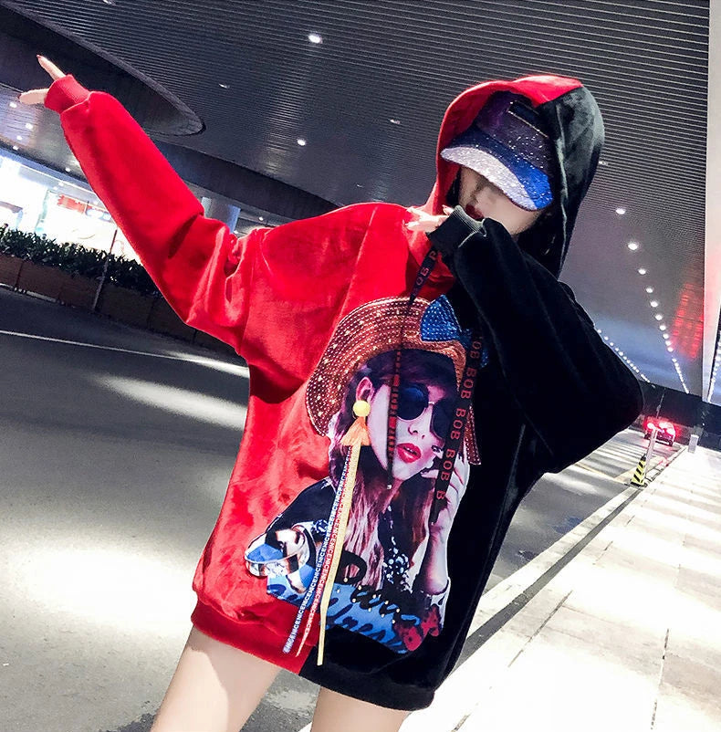 Harajuku Style Hoodie for Women – Trendy Streetwear Pullover