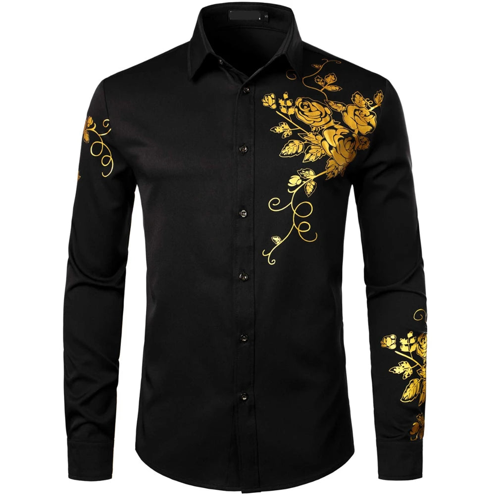 Elegant Men’s Long Sleeve Modern Fit