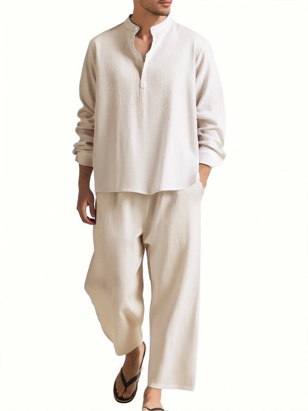 Casual Solid Color Tracksuit – Comfortable Everyday Wear