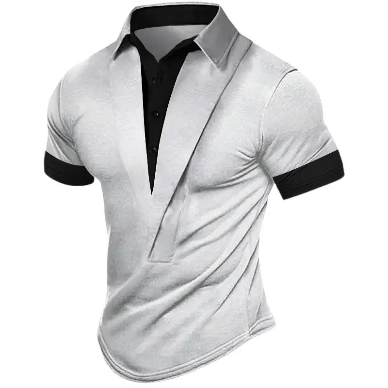 Men’s Summer Henley T-Shirt Everyday Shirt