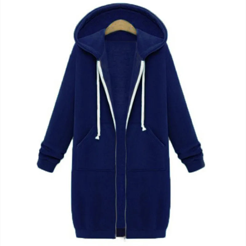 Women's Thick Hooded Sweatshirt – Cozy Warm Pullover