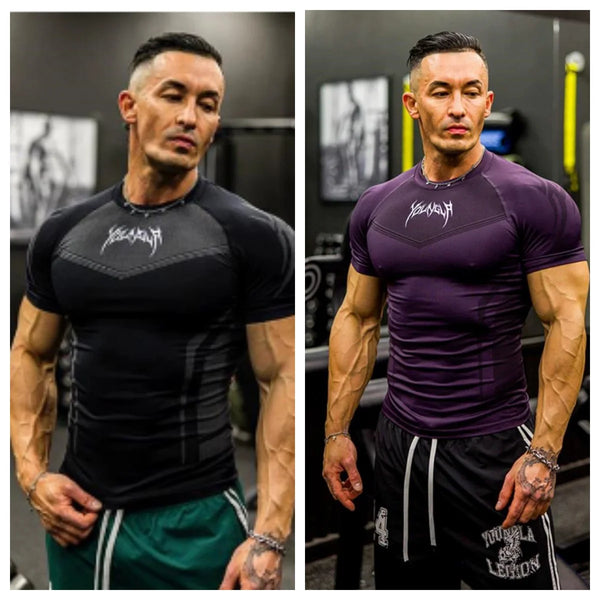 Men’s Slim Fit Workout Shirt – Athletic Compression Tee