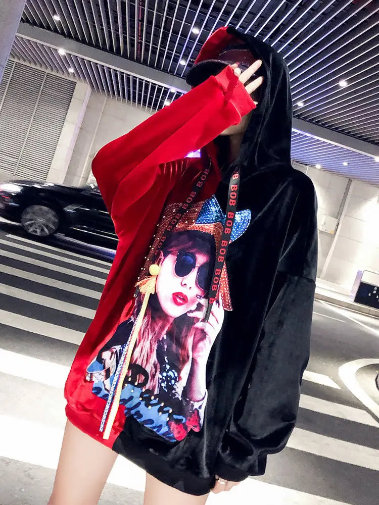 Harajuku Style Hoodie for Women – Trendy Streetwear Pullover