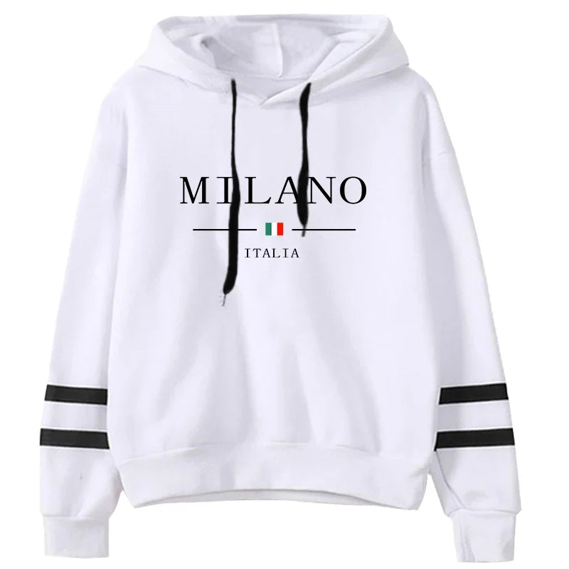 Women’s Printed Hoodie – Stylish Graphic Pullover Sweatshirt