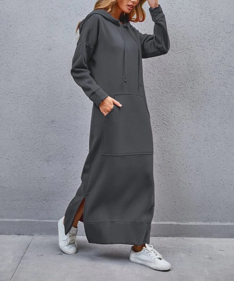 Hooded Midi Dress
