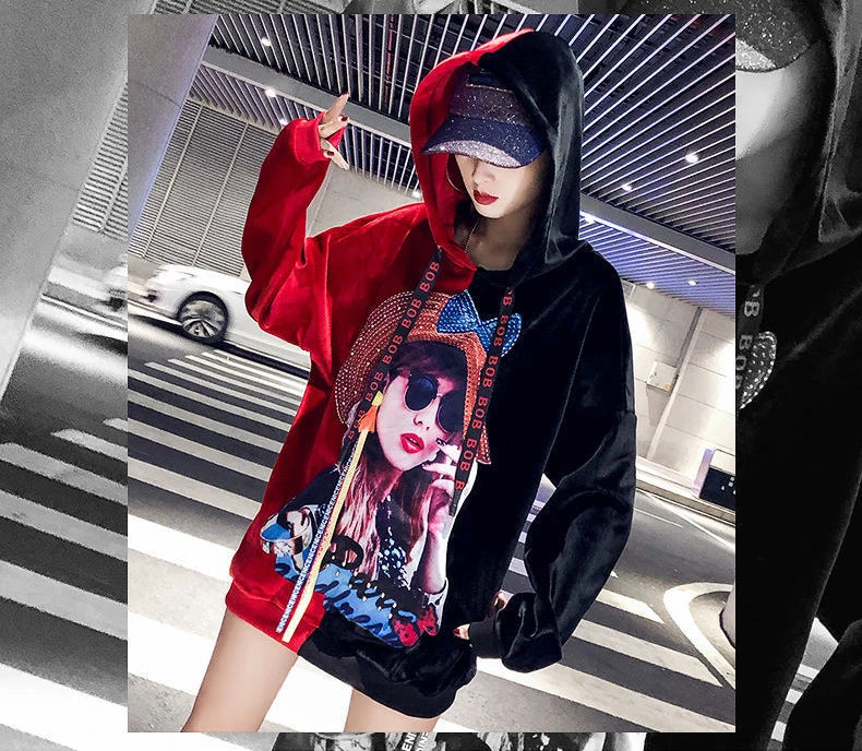 Harajuku Style Hoodie for Women – Trendy Streetwear Pullover