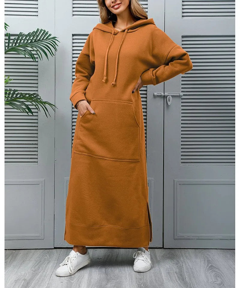 Hooded Midi Dress