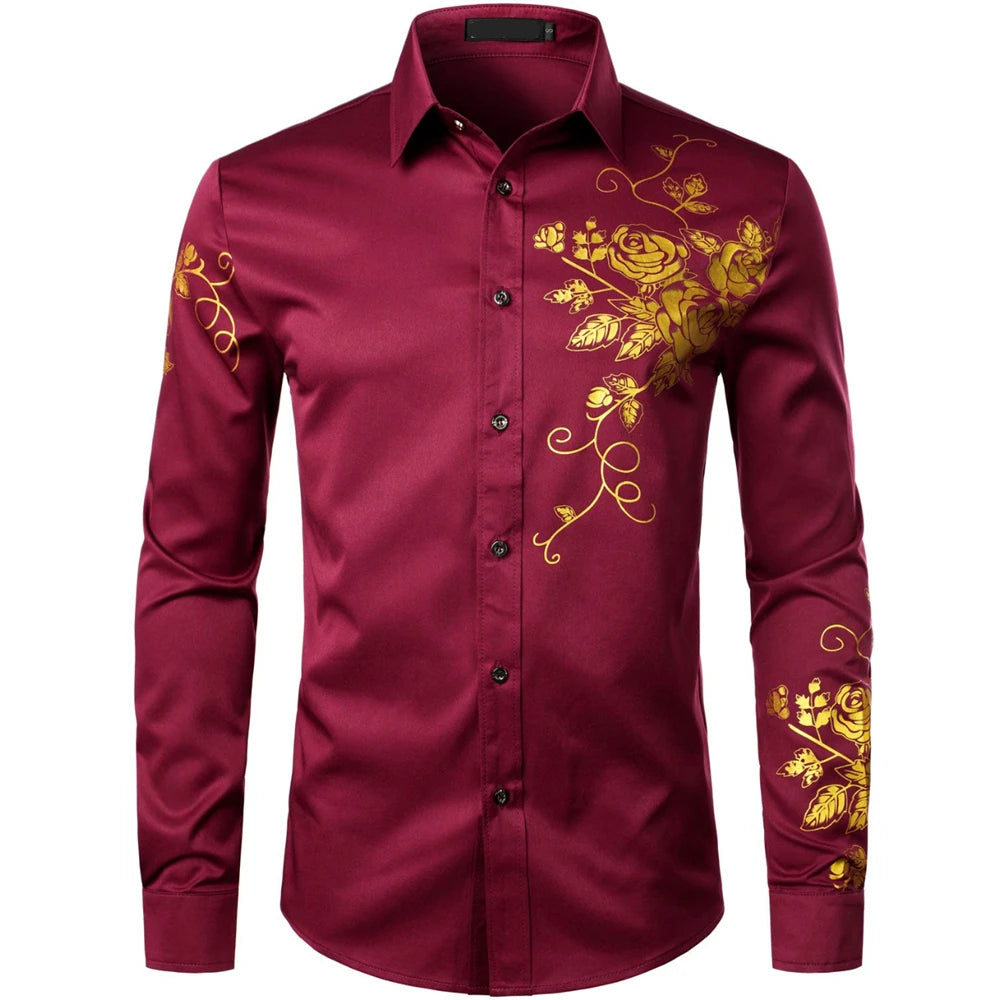 Elegant Men’s Long Sleeve Modern Fit