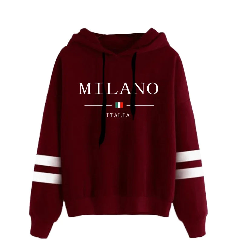 Women’s Printed Hoodie – Stylish Graphic Pullover Sweatshirt