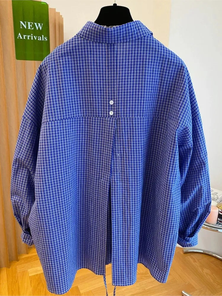 Women’s Striped Cotton Blouse – Casual Classic Everyday Wear