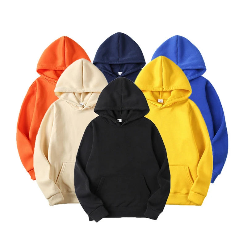Unisex Solid Color Hoodie