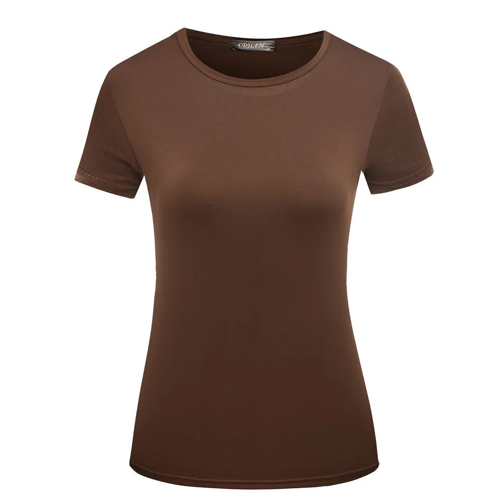 Classic Women’s Solid Color Tee – Comfortable Everyday Wear