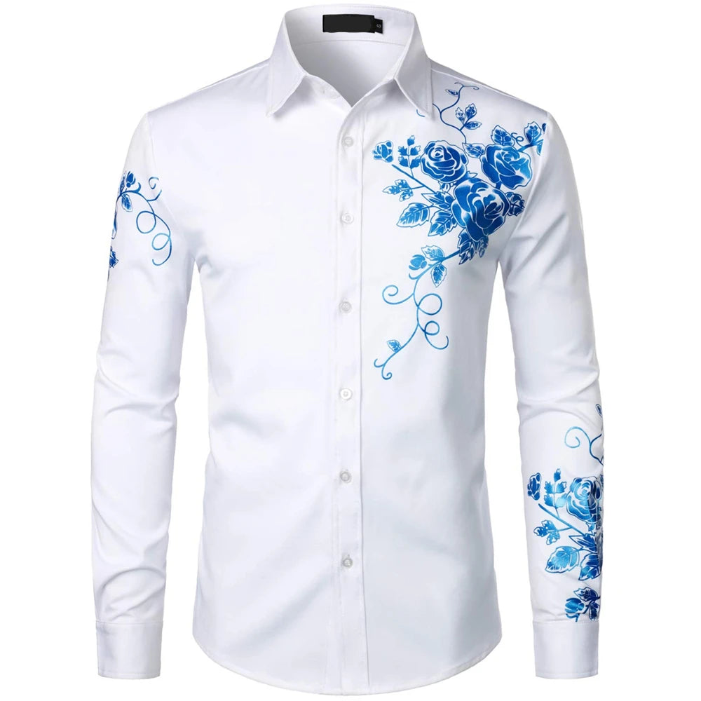 Elegant Men’s Long Sleeve Modern Fit