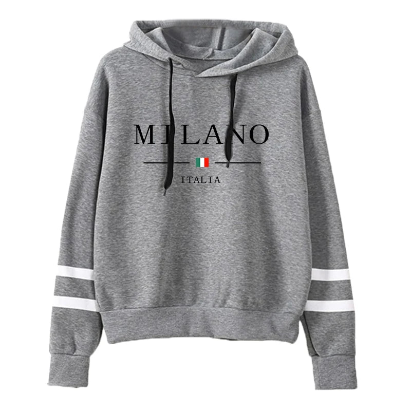 Women’s Printed Hoodie – Stylish Graphic Pullover Sweatshirt