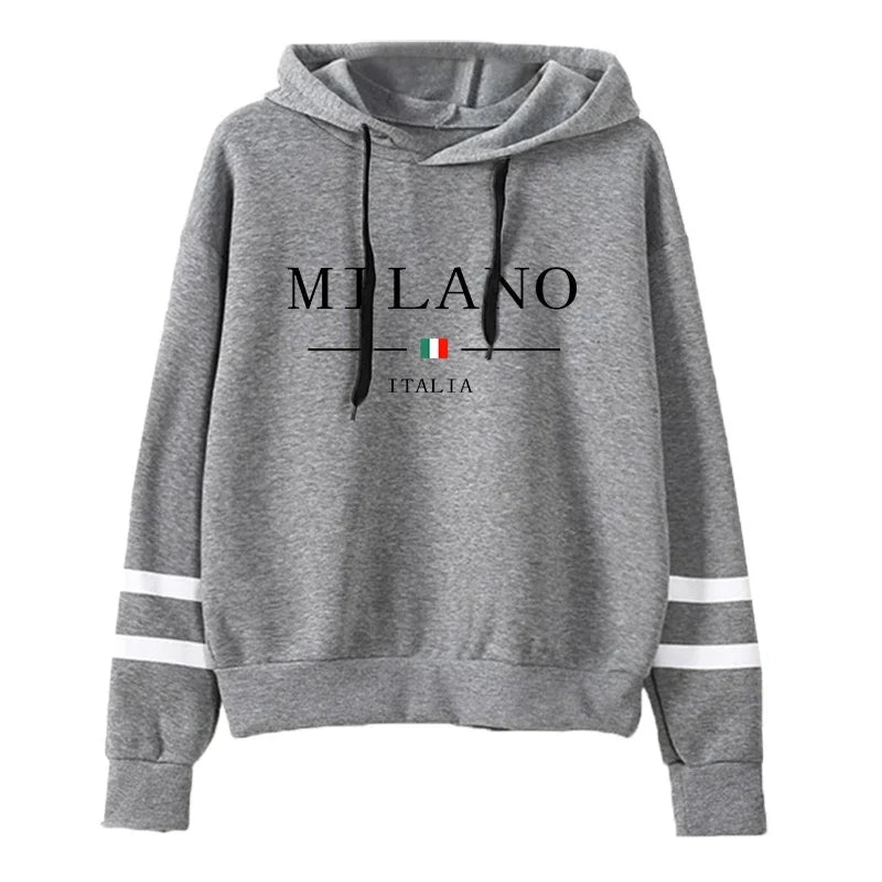 Women’s Printed Hoodie – Stylish Graphic Pullover Sweatshirt