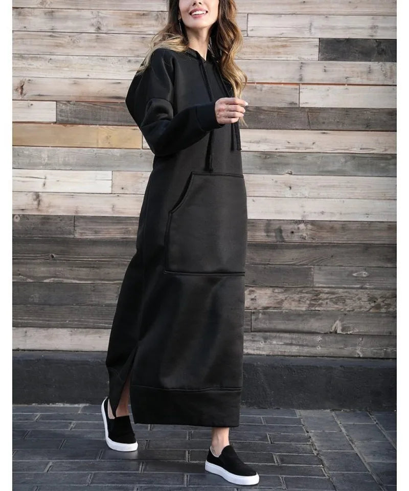 Hooded Midi Dress