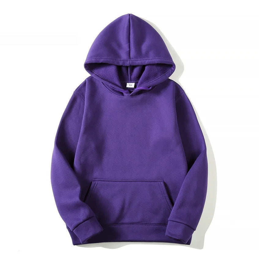 Unisex Solid Color Hoodie