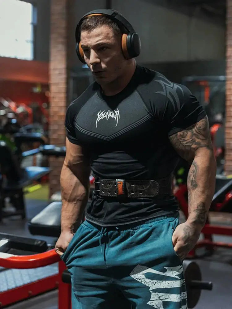 Men’s Slim Fit Workout Shirt – Athletic Compression Tee