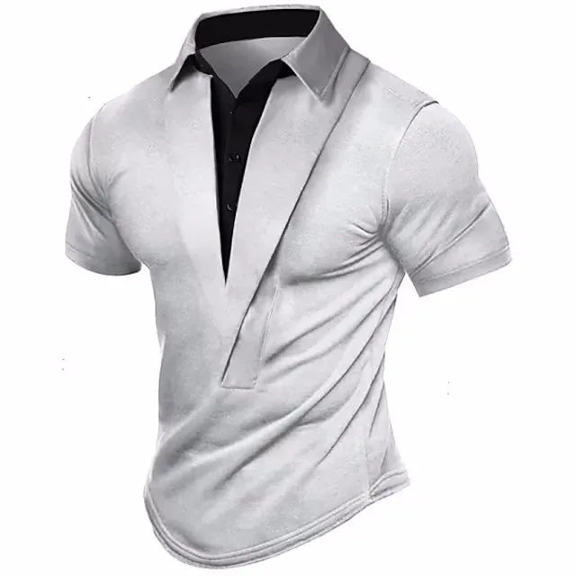 Men’s Summer Henley T-Shirt Everyday Shirt