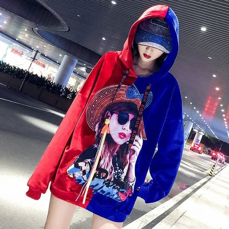 Harajuku Style Hoodie for Women – Trendy Streetwear Pullover