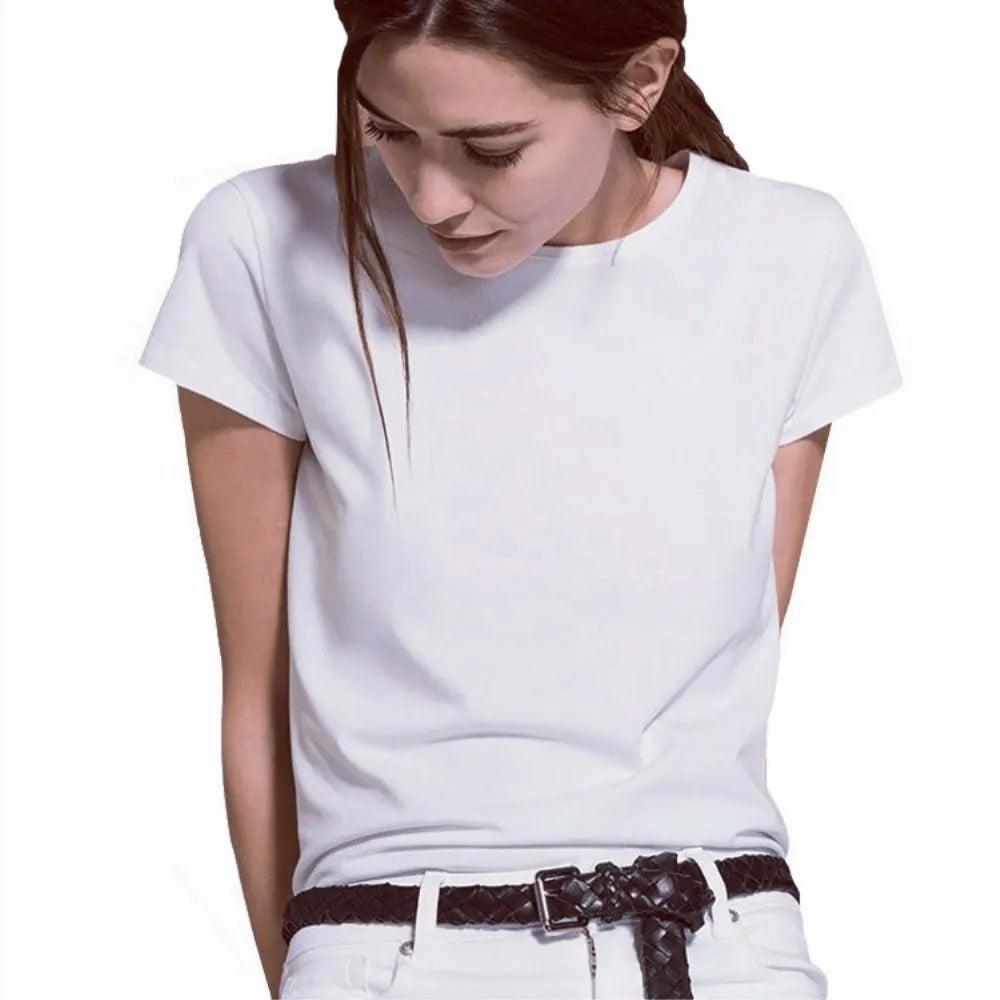 Classic Women’s Solid Color Tee – Comfortable Everyday Wear